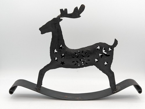 Scultura renna dondolo - renna, a