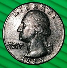 1965 NO MINT MARK WASHINGTON