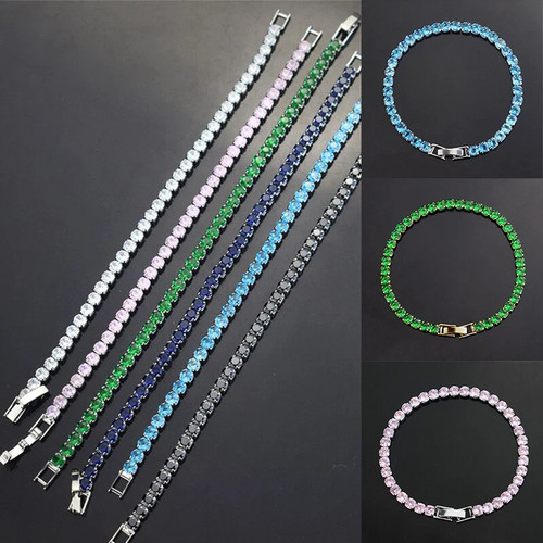 Bracciale tennis con - 4, mm