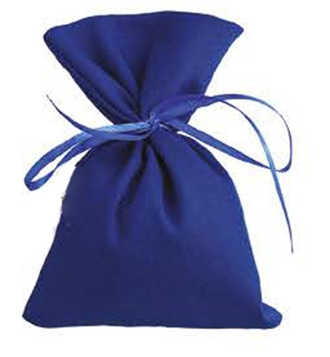Sacchetto stoffa blu - pz,