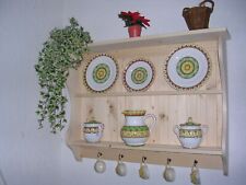 PIATTAIA A MURO COLORE TAGLIA MARCA  MENSOLA IDEA CASA CUCINA  LEGNO PIATTI