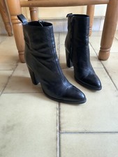 Stivalletti Tacco Neri Zara In EcoPelle Tg 38