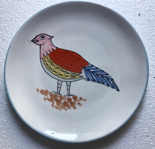 Piatto ceramica tondo - tondo, con