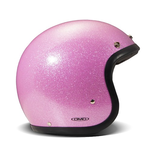 Casco dmd retro glitter rosa - glitter,