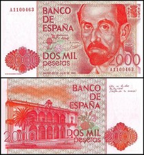 Spagna 2000 Pesetas, 1980