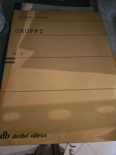 Gruppi benedetto scimemi - gruppi-, scimemi-