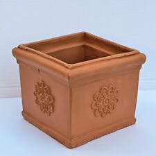Vaso quadrato terracotta cm 15x15 per piante o fiori cubo