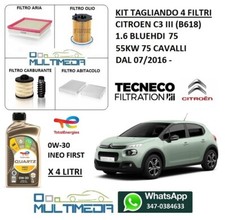 KIT TAGLIANDO FILTRI OLIO