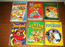 LOTTO 6 Fumetti Classici Disney Mega 2000 Topomistery - da lettura anni 80 / 90