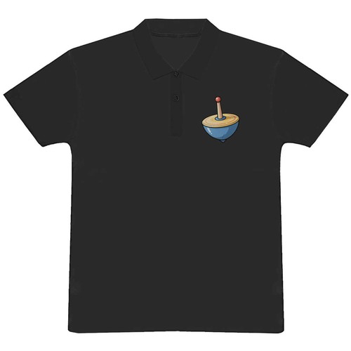 Polo shirt spinning top - 'spinning, top'