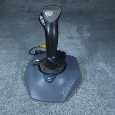 Joystick vintage Logitech WingMan Attack PC Gameport 15 pin DB15 analogico grigio