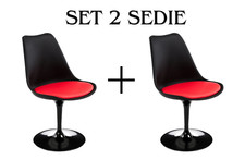 2 SEDIE TULIPANO GIREVOLI IN