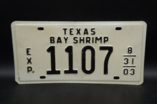 2003 Texas BAY SHRIMP License