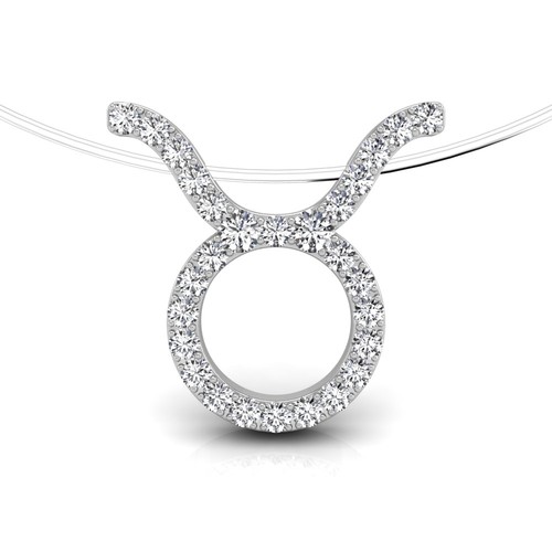 Ciondolo zodiaco oro bianco - ciondolo,