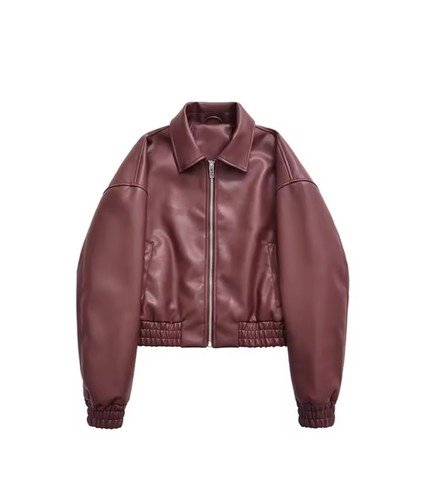 Giacca pelle donna boomer - di,