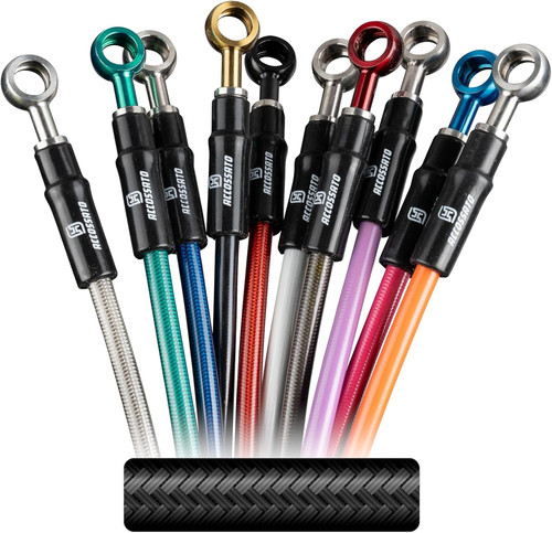Kit tubi freno nero carbon - freno,