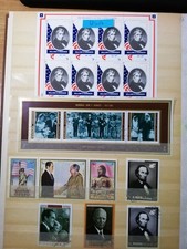 COLLEZIONE FRANCOBOLLI  N° 18 PRESIDENTI AMERICA KENNEDY LINCOLN NIXON  LOTTO 52