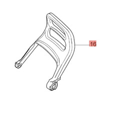EFCO PROTEZIONE MANO PER MOTOSEGA MT 350 3500 OLEOMAC GS 35 ORIGINALE
