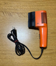 Braun 4423 Asciugacapelli Phon Fono Vintage anni '70 Arancione (Funzionante)