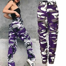 Pantaloni cargo donna mimetici