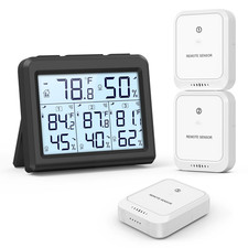 Termometro Da Interno Igrometro Digitale Monitor Wireless per Misuratore Di Temp