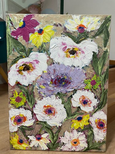 Quadro moderno dipinto mano - moderno, a