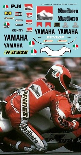 Decals per kenny roberts - 1/12,