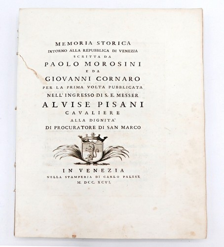 1796 morosini doge - 1796, corner