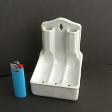 PORTASAPONE E SPAZZOLINI DA PARETE CERAMICA VENTENNIO MANIFATTURA LAVENO VINTAGE
