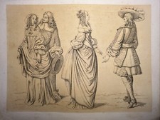 Costume da donna antico moda