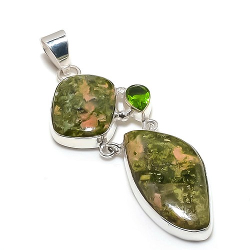 Unakite ciondolo gioiello in - gioiello,