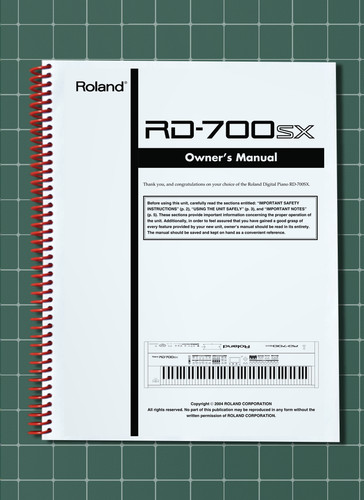 Roland 700sx manuale - roland,