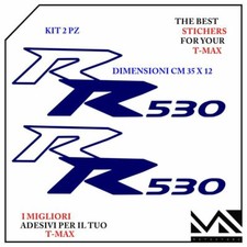 KIT ADESIVI RR 530 SCUDO ANTERIORE PER YAMAHA T-MAX TMAX 530 COLORE BLU