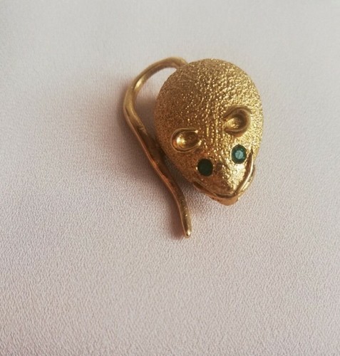 Spilla vintage bigiotteria oro - spilla,