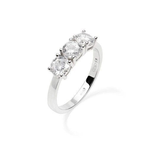 Anello trilogy argento zirconi - trilogy,