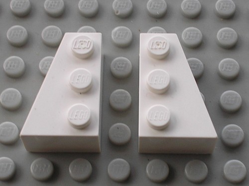 Lego star wars white wedges - star,