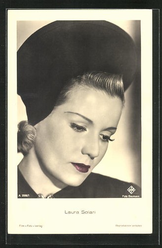 Cartolina attrice laura solari - cartolina,