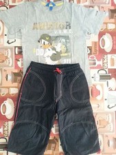 lotto 597 abbigliamento maglietta pantaloncino bimbo bambino 2/3 anni