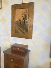 Quadro verticale paesaggio autunnale Bella Cornice Artigianale Rustica Legno