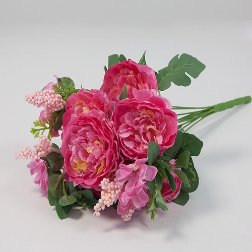 Seta artificiale rosa bouquet - seta,