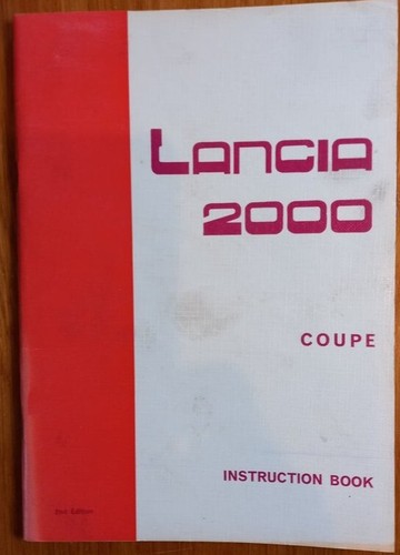 Lancia 2000 coupè istruzioni - 2000,