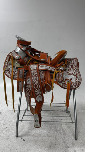 Sella charro pelle marrone - sella,