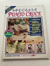 Speciale punto croce n.1 1995 tovaglietta folk gatto siamese grappolo d'uva