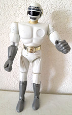 Action Figure Power Rangers Defender Bianco Vintage Ceppiratti Sentai