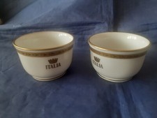 ITALIA NAVIGAZIONE-ITALIAN LINE.COPPIA DI TAZZINE DA ESPRESSO- PRIMA CLASSE