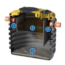 DEGRASSATORETRICAMERALE  ROTOTEC VARIE MISURE DEPURAZIONE