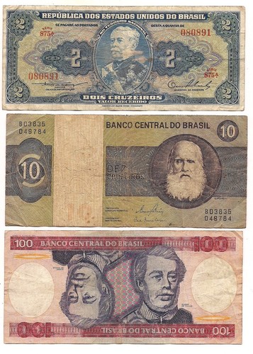 Sei banconote del banco - banconote,