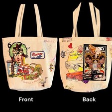 Borsa tote in tela fatta a