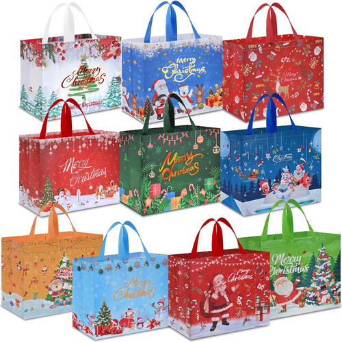 10pcs sacchetti regalo natale - 10pcs,