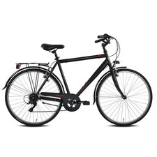 bici city albatros uomo t480 28 shimano 6v nero/rosso Torpado Strada